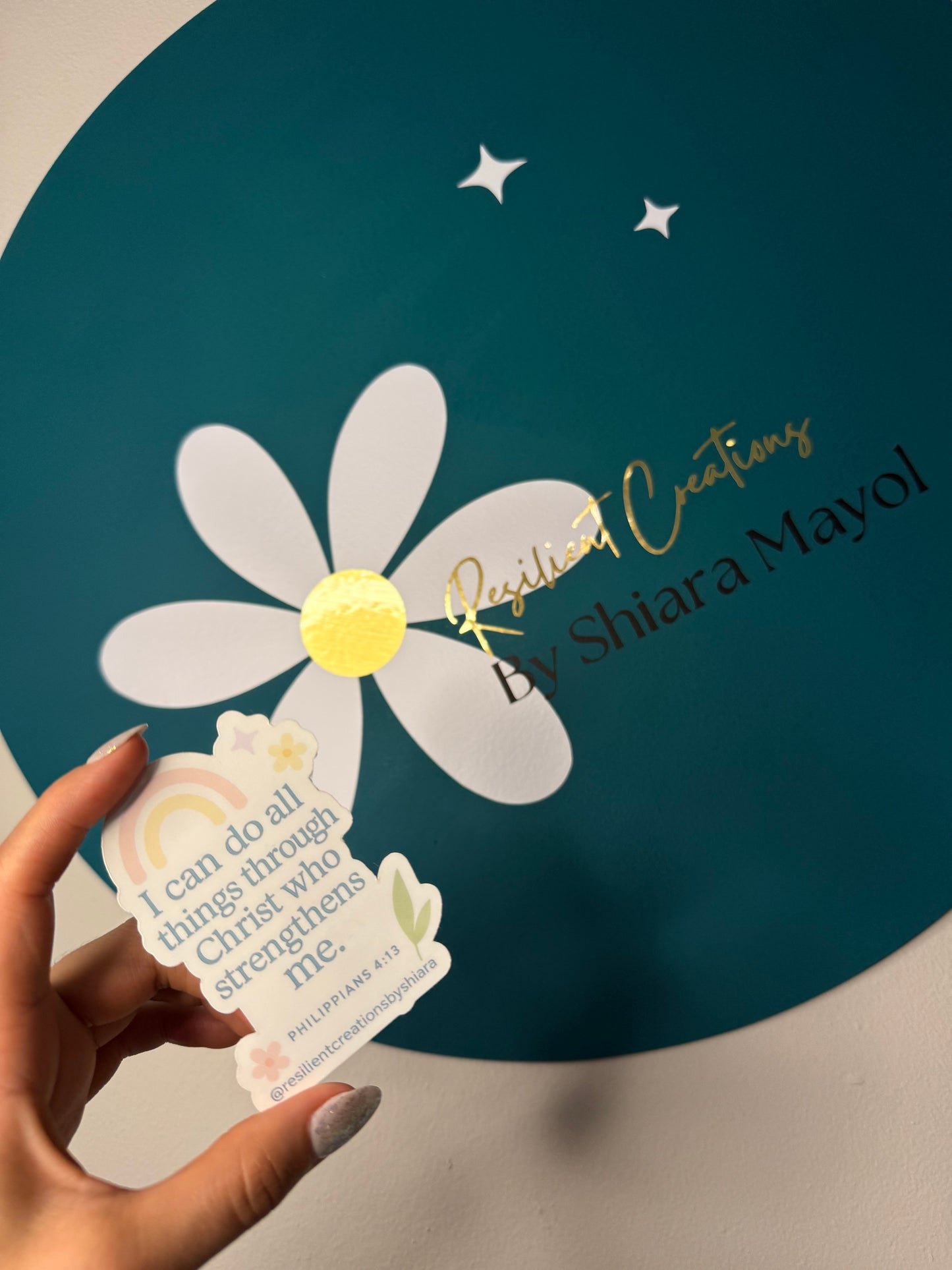 Philippians 4:13 | Waterproof sticker ✨
