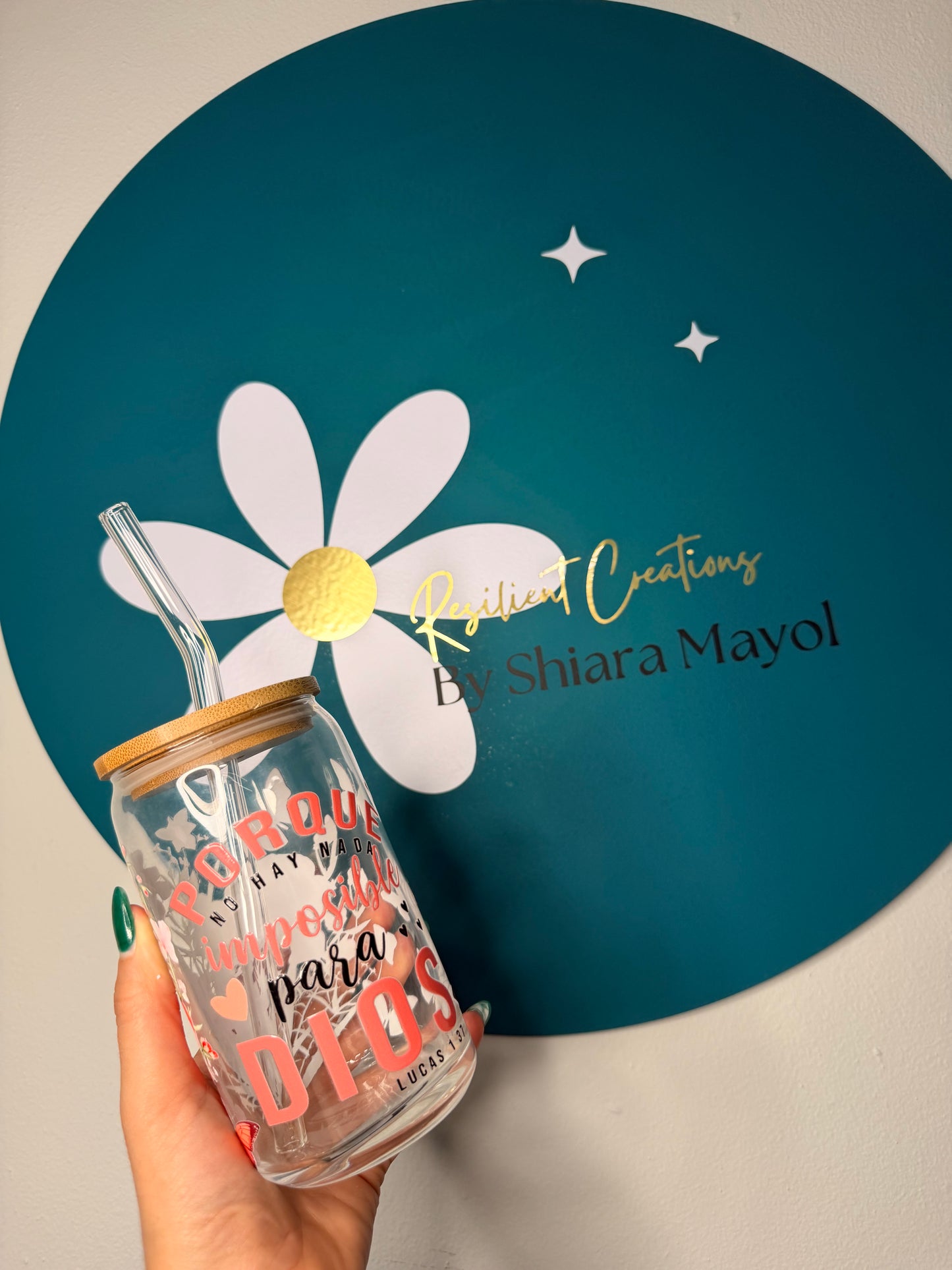 Lucas 1:37 ✨ | Glass Can