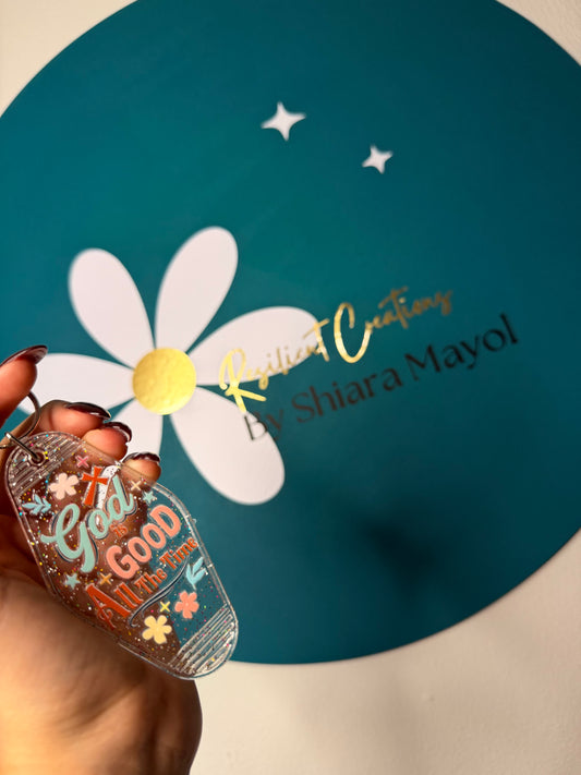 God is Good, ALL THE TIME 🩵 | KEYCHAIN