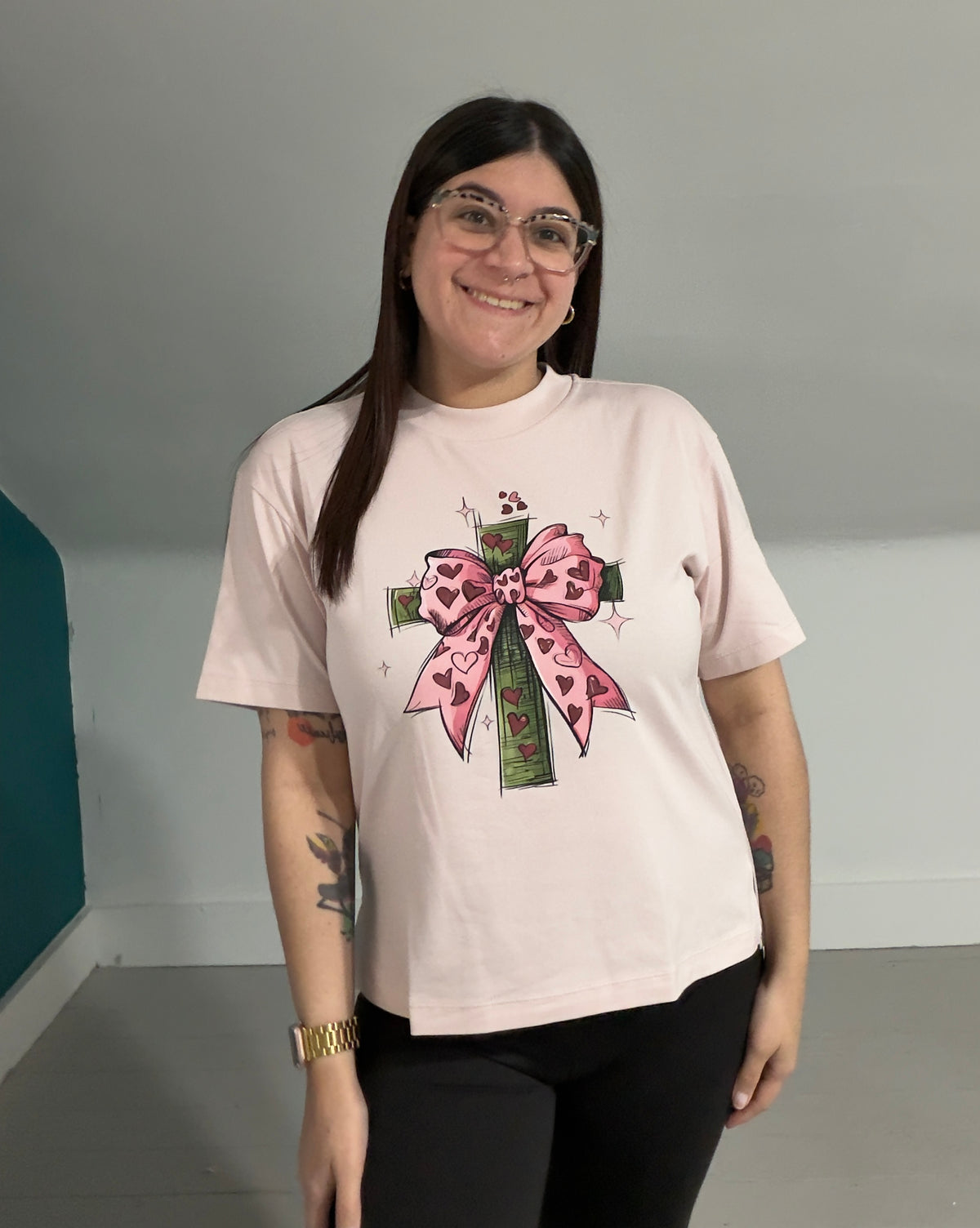 Cross 🩷| Oversized Woman T-Shirt