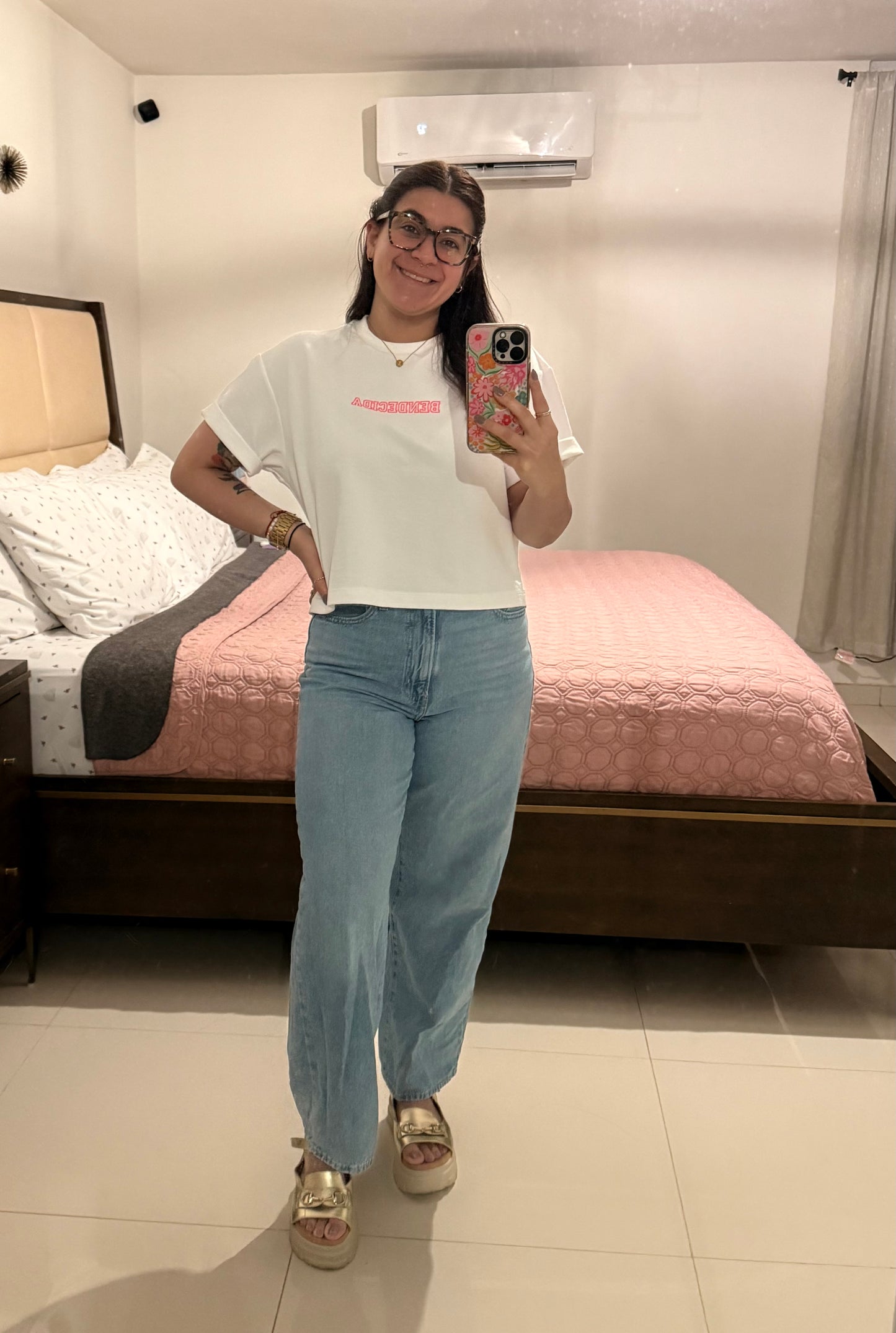 Bendecida | Oversized Cropped Jersey
